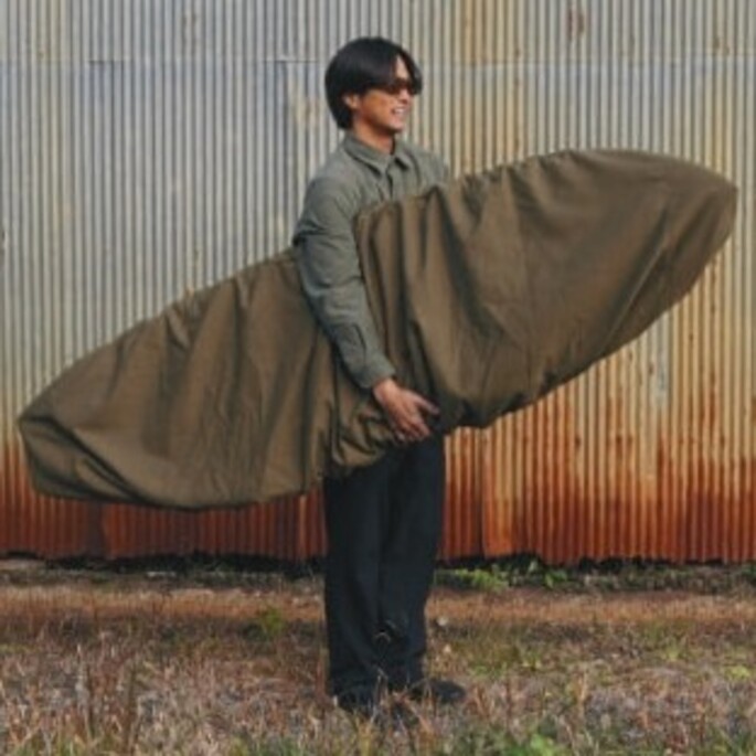 DEFORMASI デフォルマシー WASABI Beach umbrella Fabric Deck wrap Ⅼサイズ デッキカバー サーフボードケース ファンボード ミッドレングス